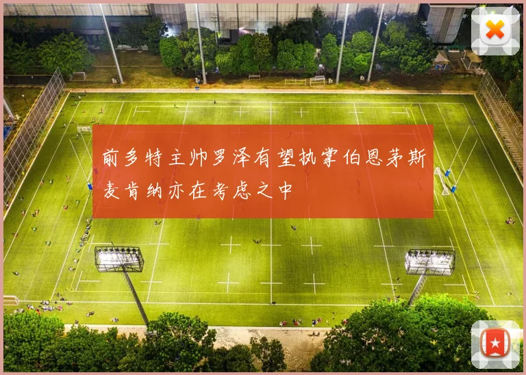 前多特主帅罗泽有望执掌伯恩茅斯麦肯纳亦在考虑之中